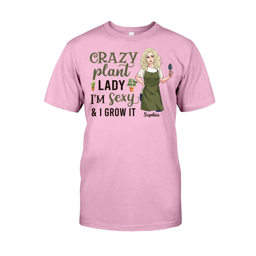 Crazy Plant Lady - Personalized Gardening T-shirt and Hoodie