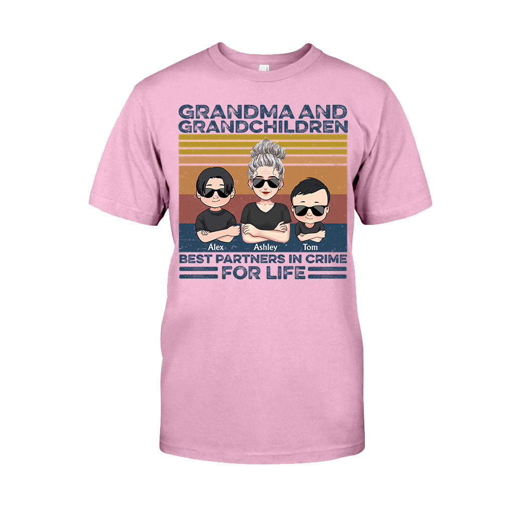 Grandma And Grandchildren - Personalized Mother's Day Grandma T-shirt and Hoodie