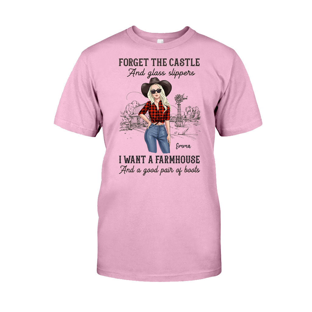 I Want A Farmhouse And A Good Pair Of Boots - Personalized Horse T-shirt and Hoodie