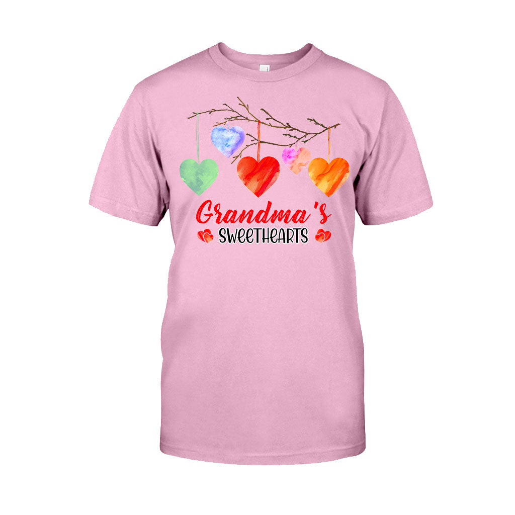 Grandma's Sweethearts - Personalized Valentine Grandma T-shirt and Hoodie