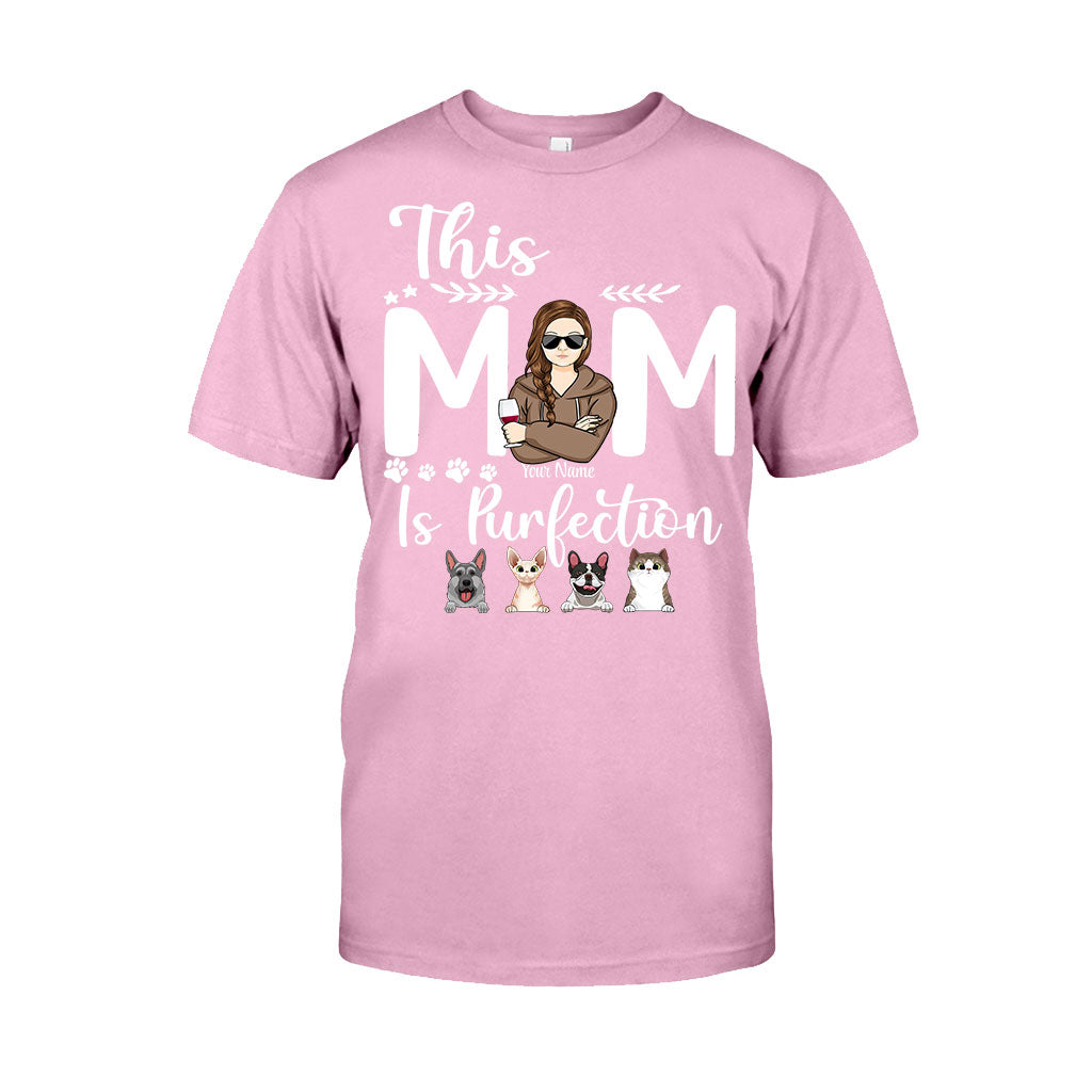 Discover This Mom Is Purfection - Personalized Mother's Day Dog T-shirt and Hoodie