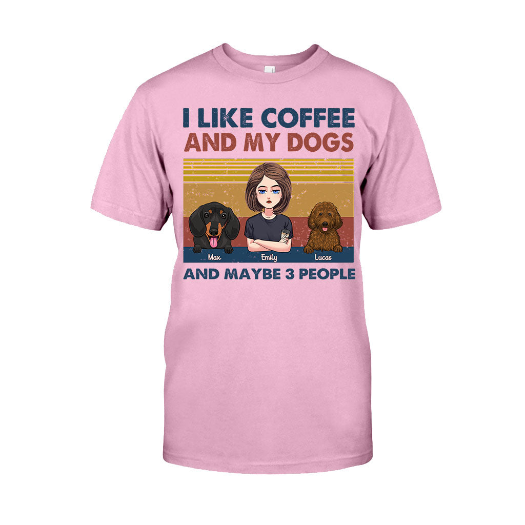 I Like Coffee And My Dog - Dog gift for cat lover - Personalized T-shirt And Hoodie