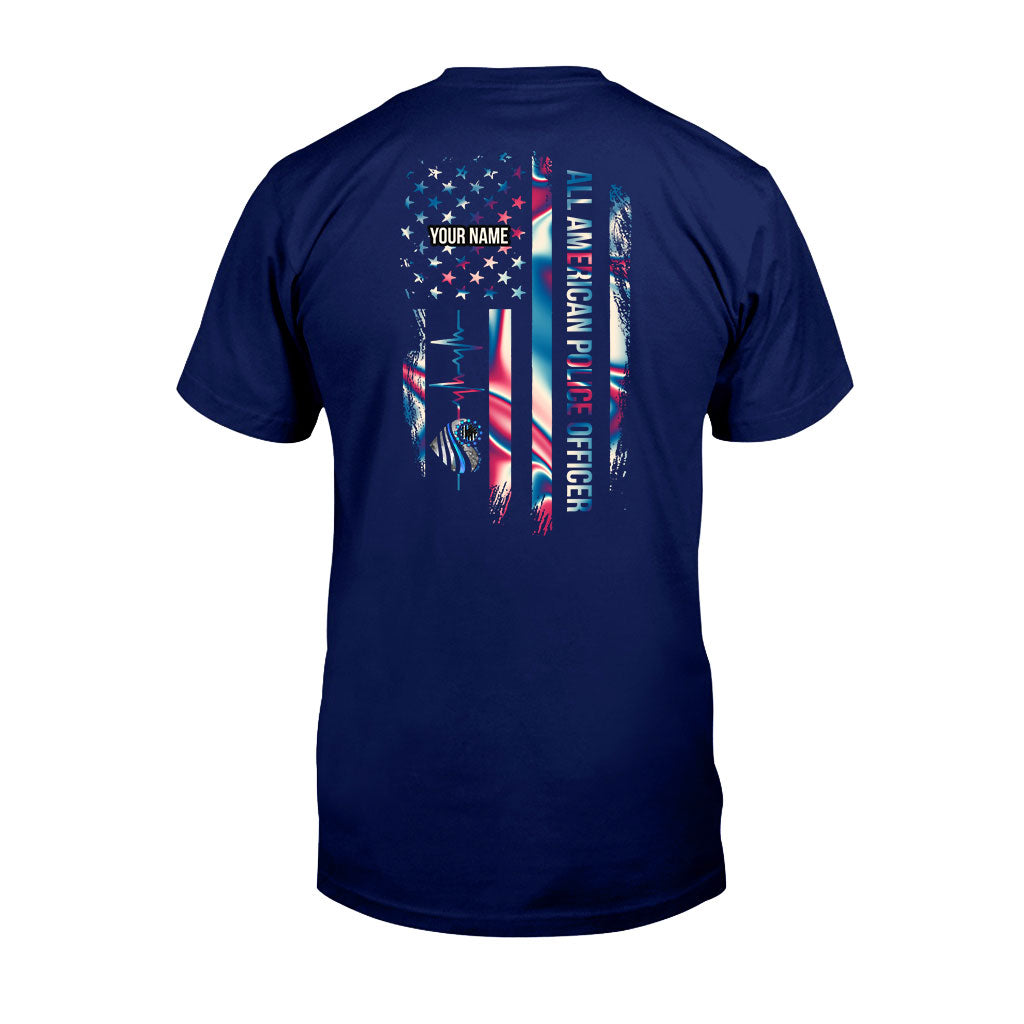 Proud Police Officer - Personalized Independence Day T-shirt and Hoodie