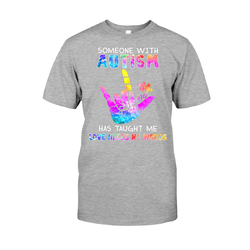 Love Needs No Words - Autism Awareness T-shirt and Hoodie 1221