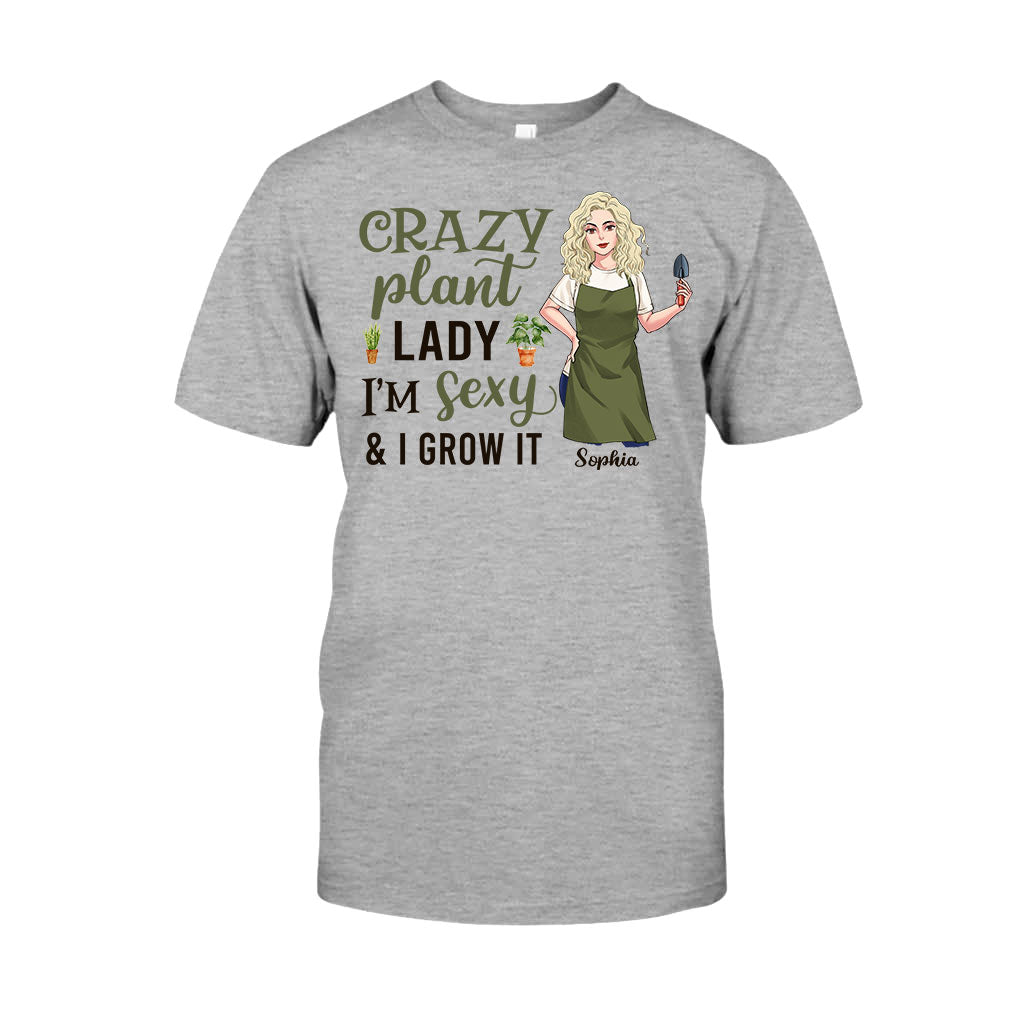 Crazy Plant Lady - Personalized Gardening T-shirt and Hoodie