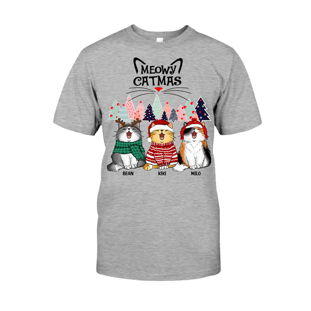 Meowy Catmas - Personalized Cat T-shirt and Hoodie