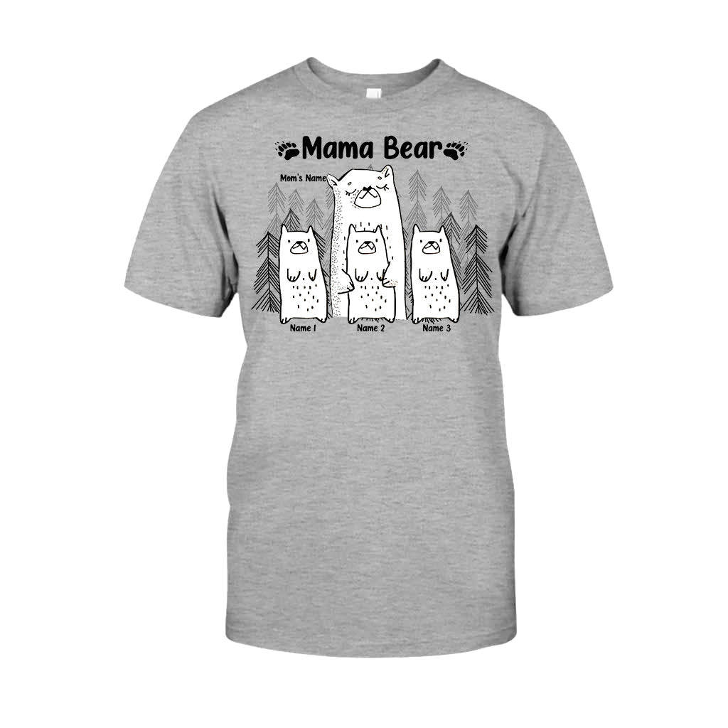 Mama Bear - Personalized Mother's day Mother T-shirt And Hoodie