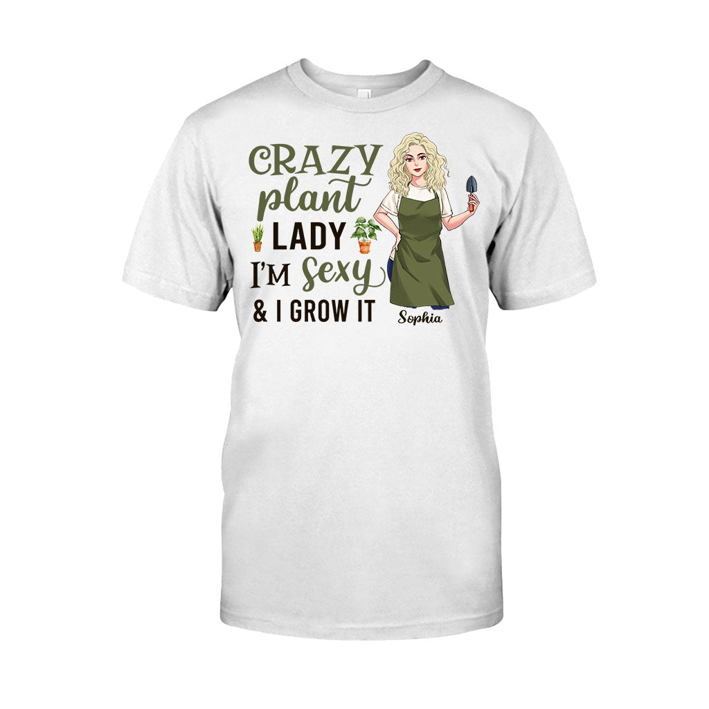 Crazy Plant Lady - Personalized Gardening T-shirt and Hoodie