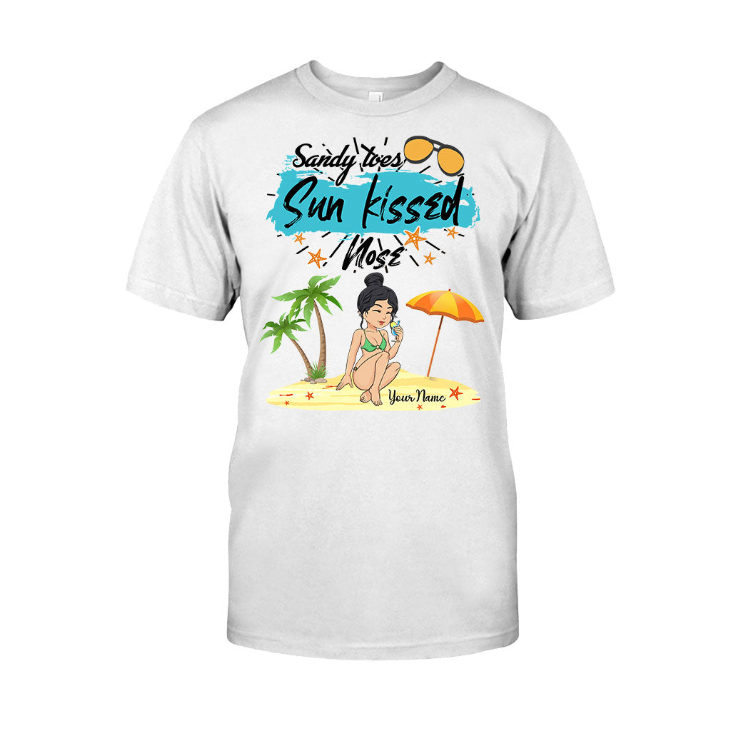 Sandy Toes Sunkissed Nose - Personalized Sea Lover T-shirt and Hoodie