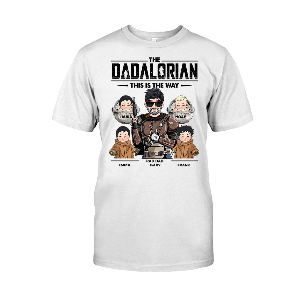 This Is The Way Dadalorian Mamalorian - Personalized Father T-shirt and Hoodie
