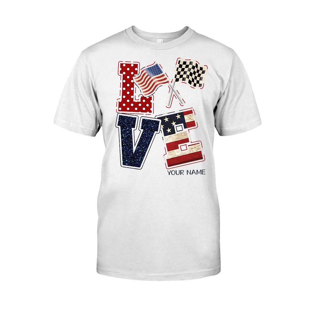 Love Racing - Personalized Independence Day T-shirt and Hoodie