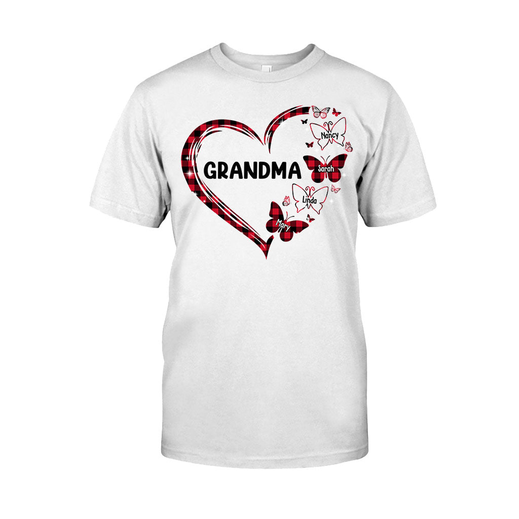 Grandma Butterfly - Gift for grandma, mom - Personalized T-shirt And Hoodie