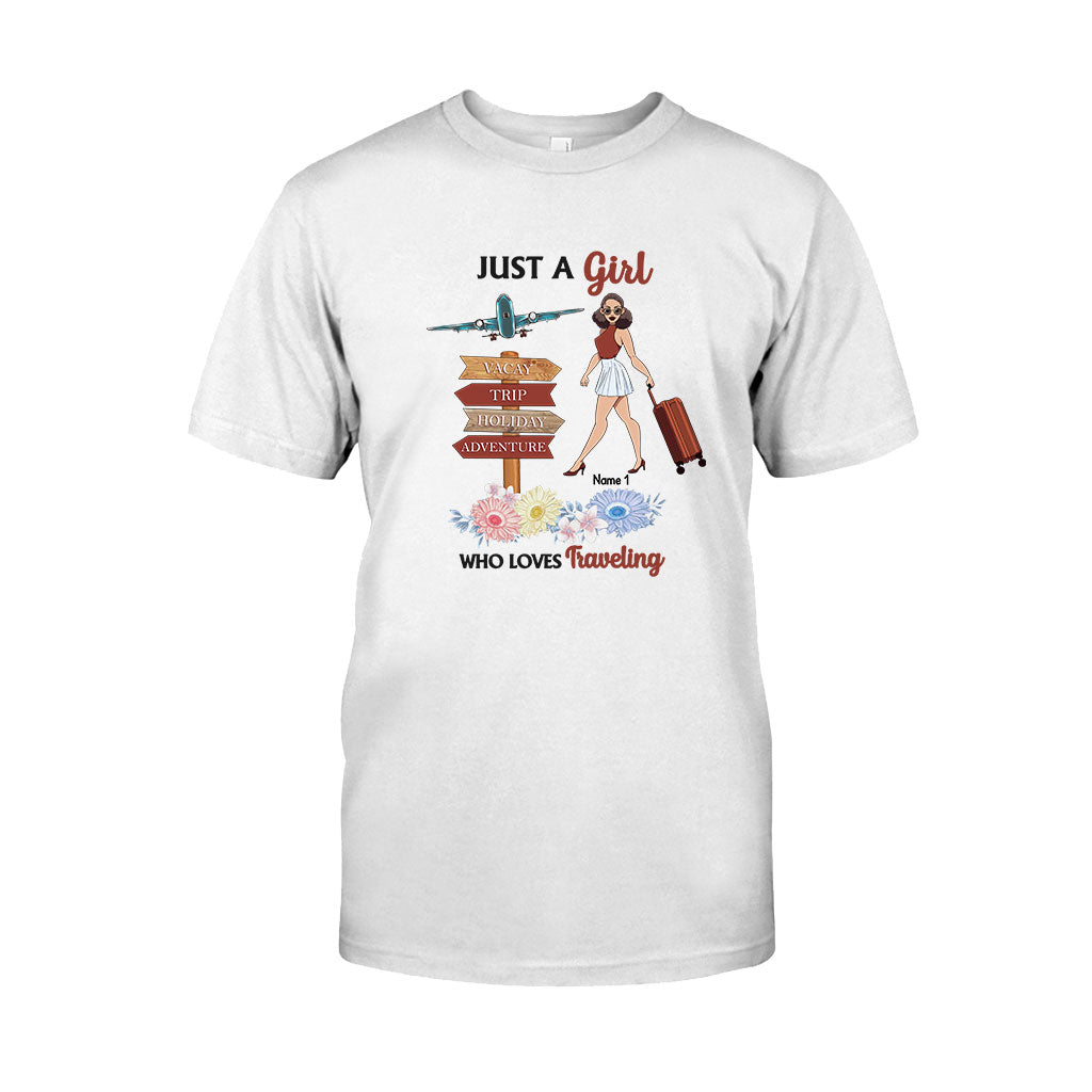 Just A Girl Who Loves Travelling - Personalized T-shirt and Hoodie