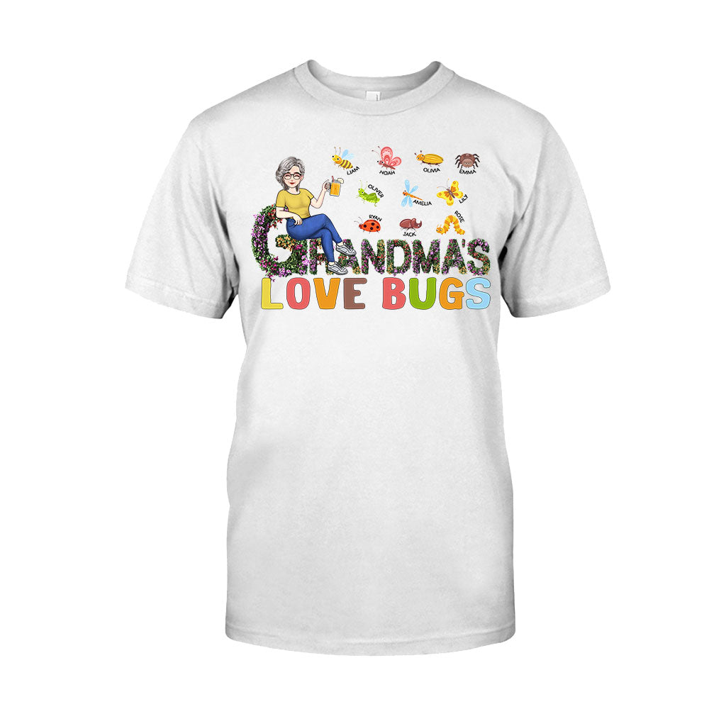 Grandma's Love Bugs - Personalized Mother's Day Grandma T-shirt and Hoodie