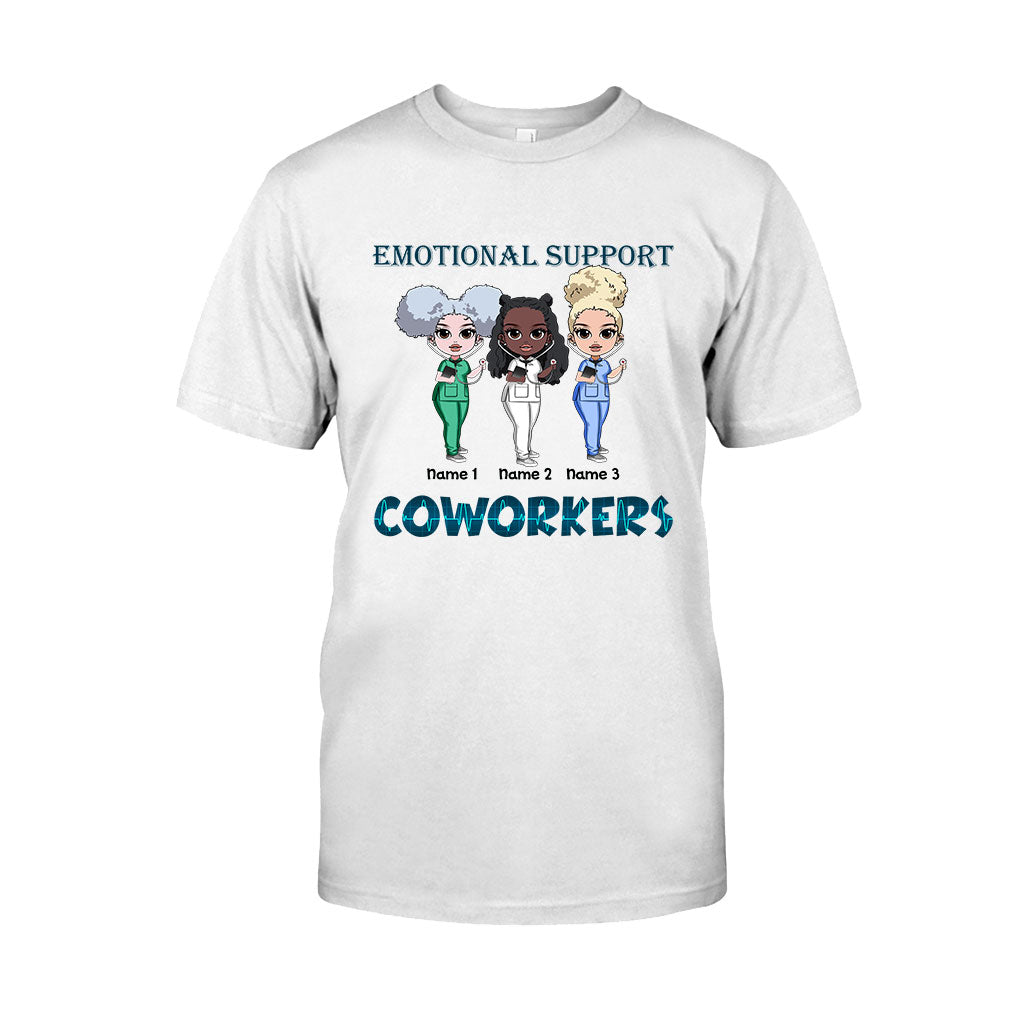 Emotional Support Coworkers - Personalized Nurse T-shirt and Hoodie