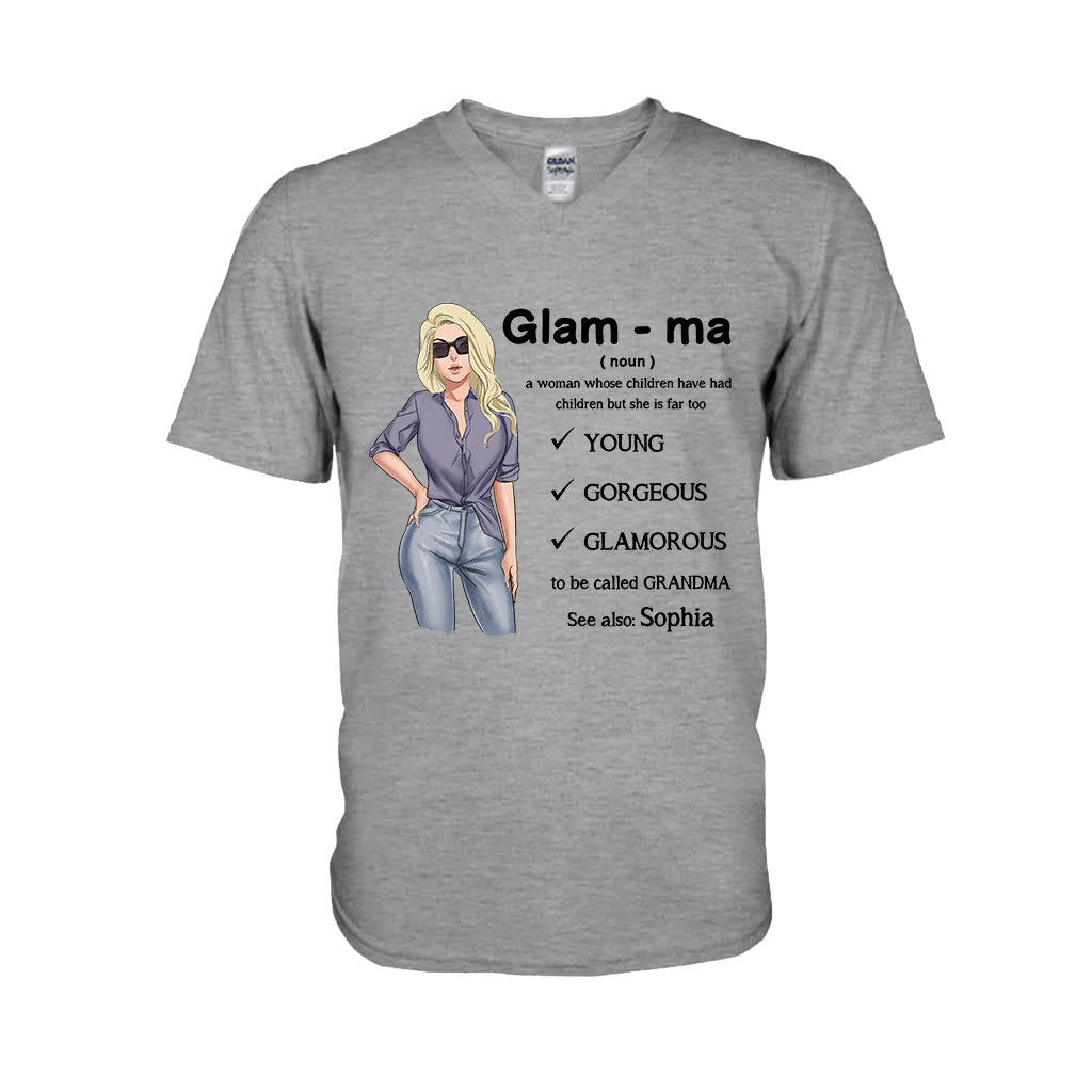 Glamma - Personalized Grandma T-shirt and Hoodie