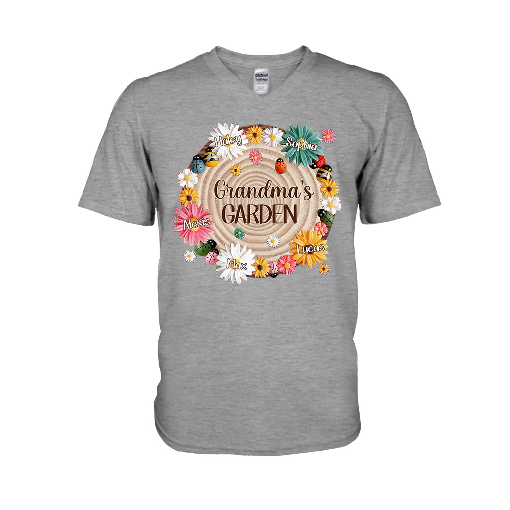 Grandma's Garden - Personalized Grandma T-shirt and Hoodie