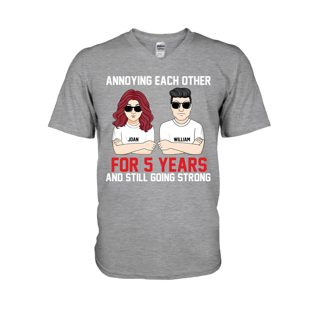 Annoying Each Other - Personalized Couple T-shirt and Hoodie