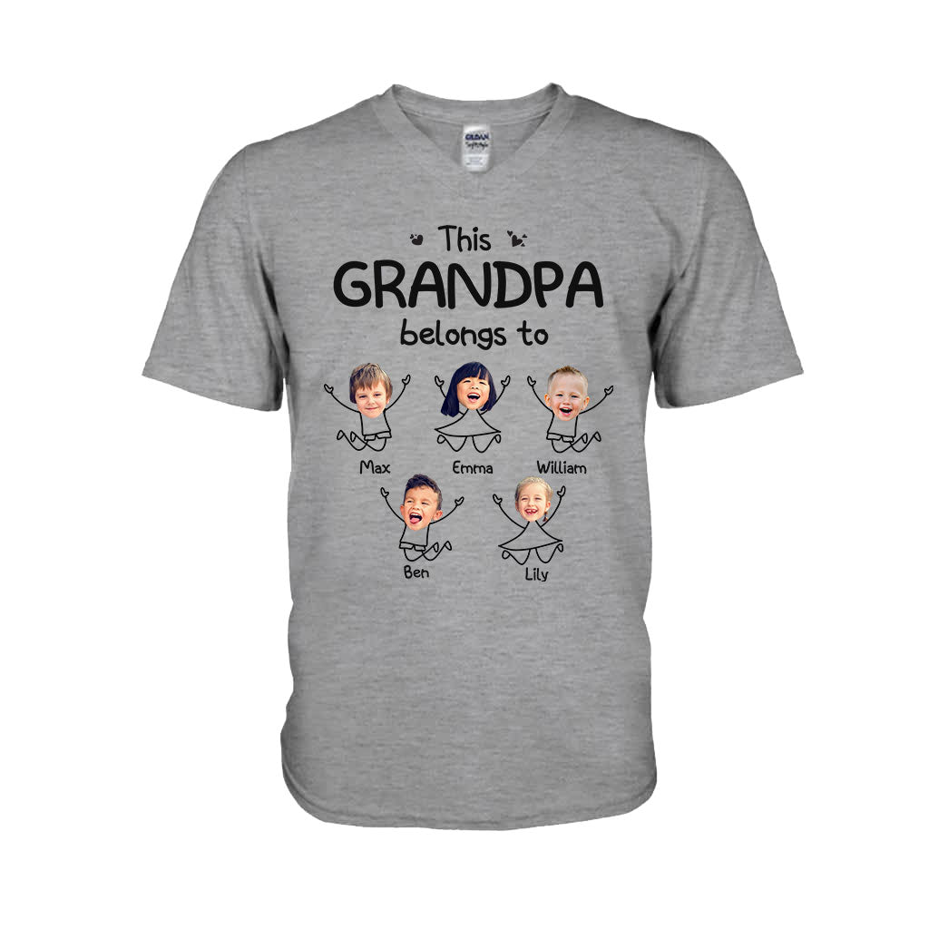 This Grandpa Belong To - Personalized Father's Day Grandpa T-shirt and Hoodie