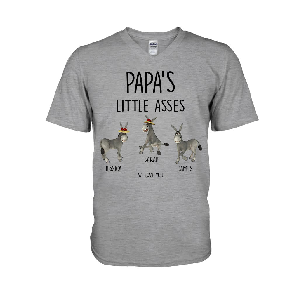 Little Asses - Gift for dad, grandpa, mom, uncle, aunt, grandma - Personalized T-shirt And Hoodie