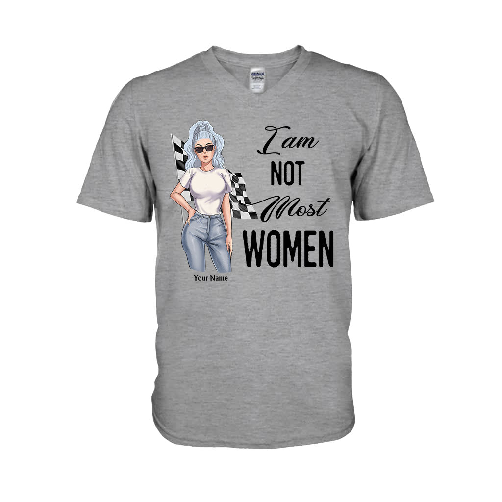 I'm Not Most Women - Personalized Racing T-shirt and Hoodie