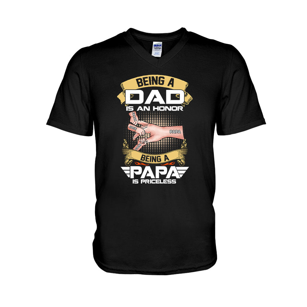 Discover Priceless Papa - Personalized Grandpa T-shirt and Hoodie