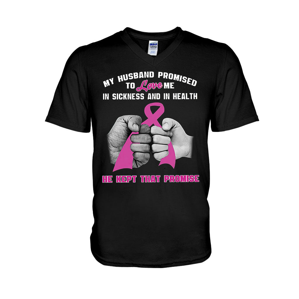 My Husband Promise  - Breast Cancer Awareness T-shirt And Hoodie 072021