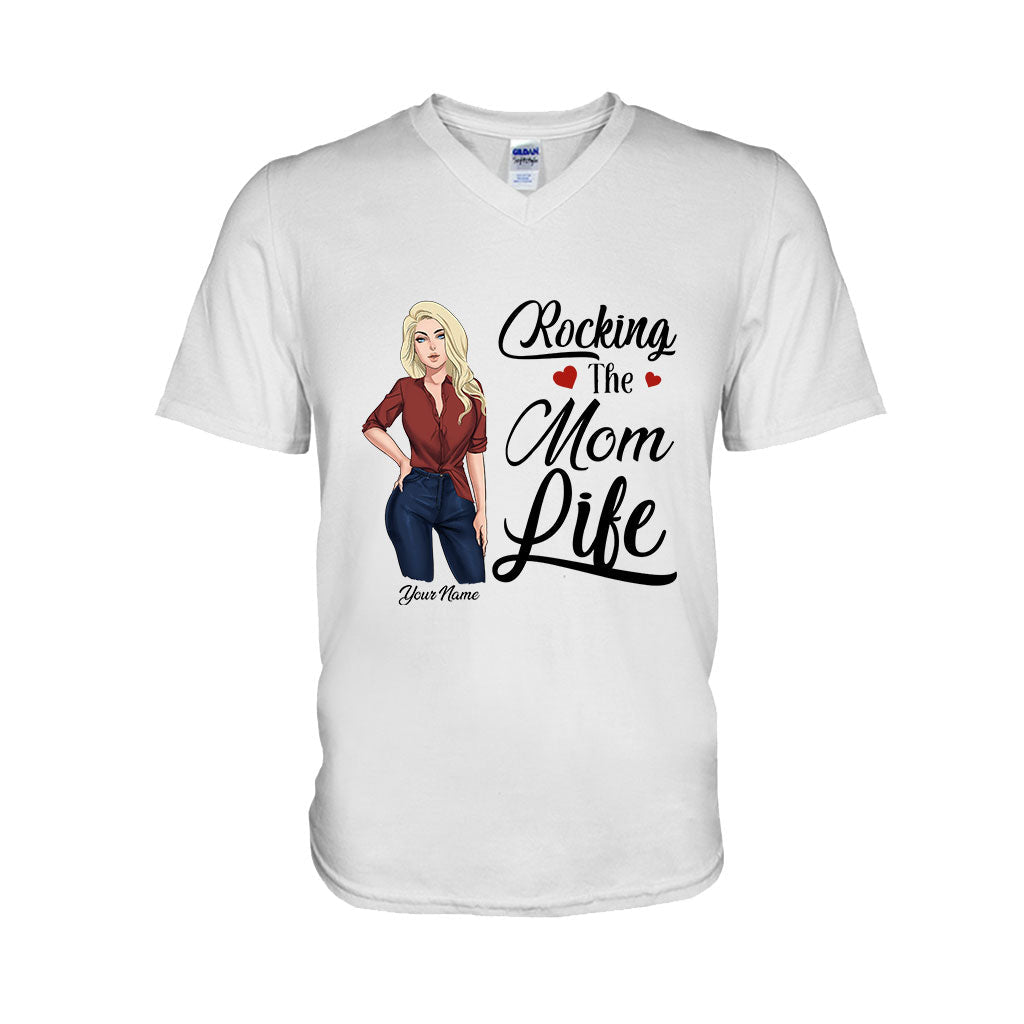 Rocking The Mom Life - Personalized T-shirt and Hoodie