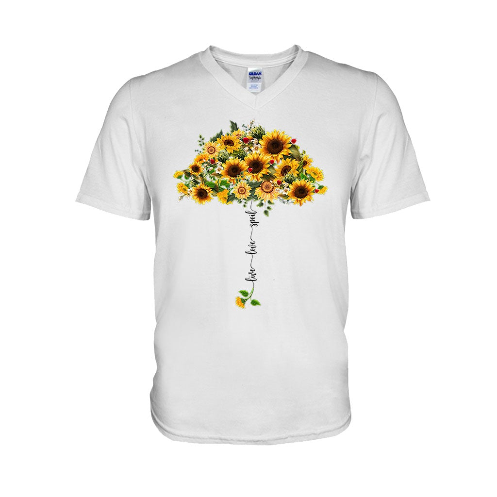 Disover Live Love Spoil Sunflower Umbrella - Personalized Grandma T-shirt and Hoodie 1021