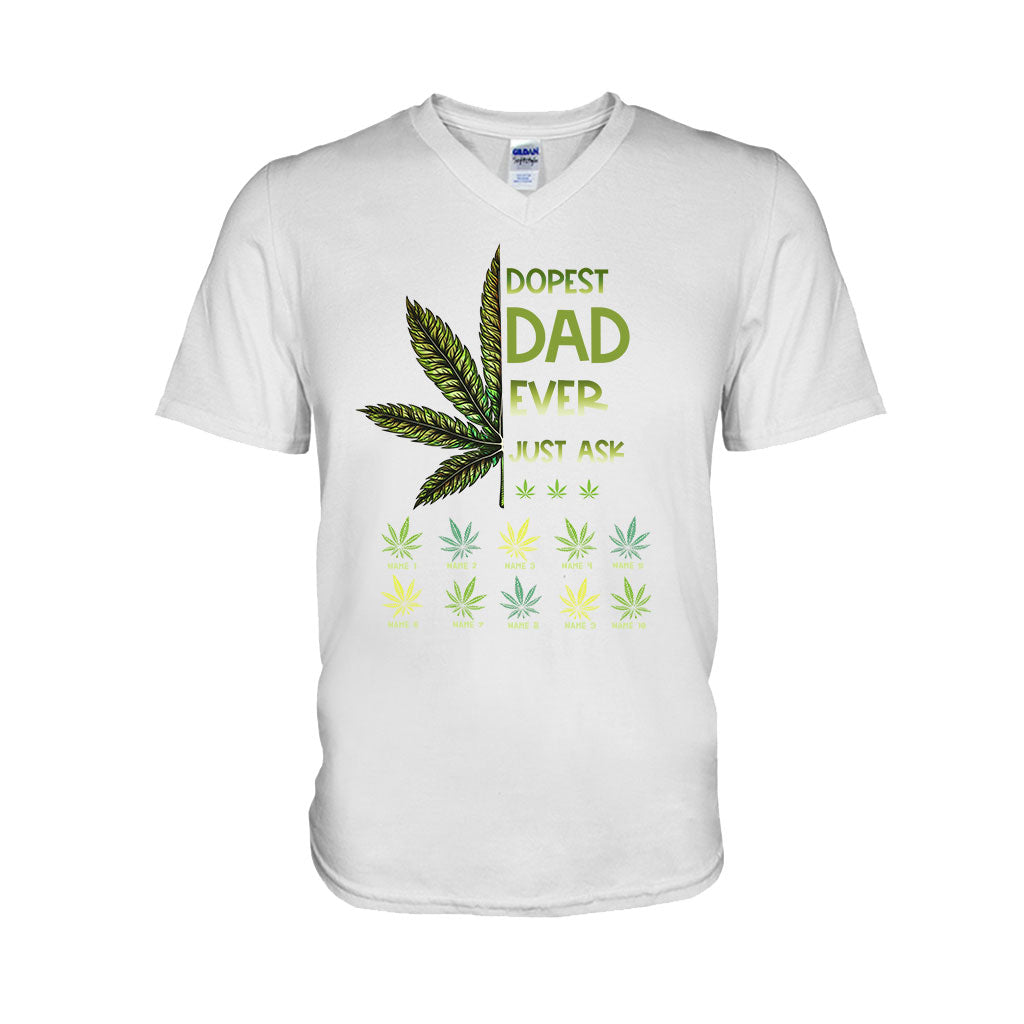 Dopest Dad Ever - Gift for dad, grandma, grandpa, mom, uncle, aunt, brother, sister - Personalized T-shirt And Hoodie