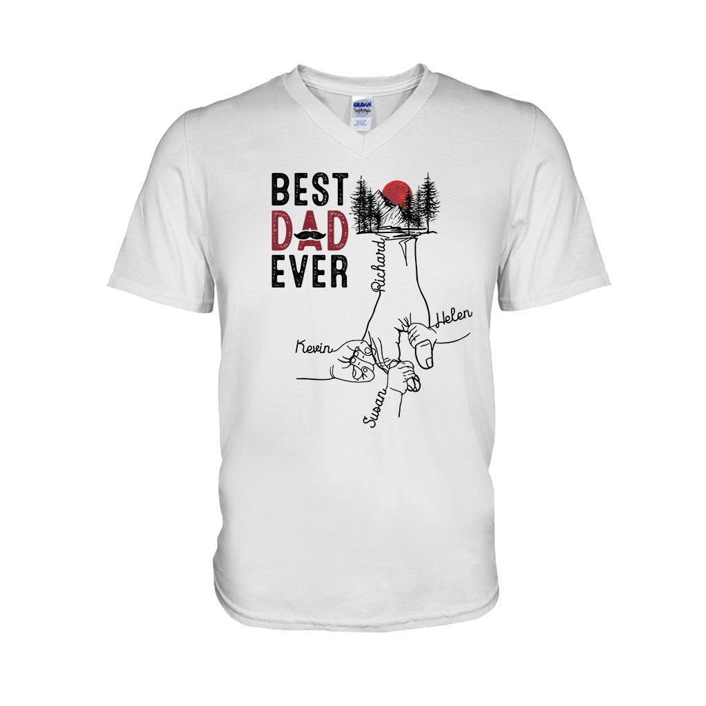 Best Dad Ever - Personalized Father T-shirt and Hoodie