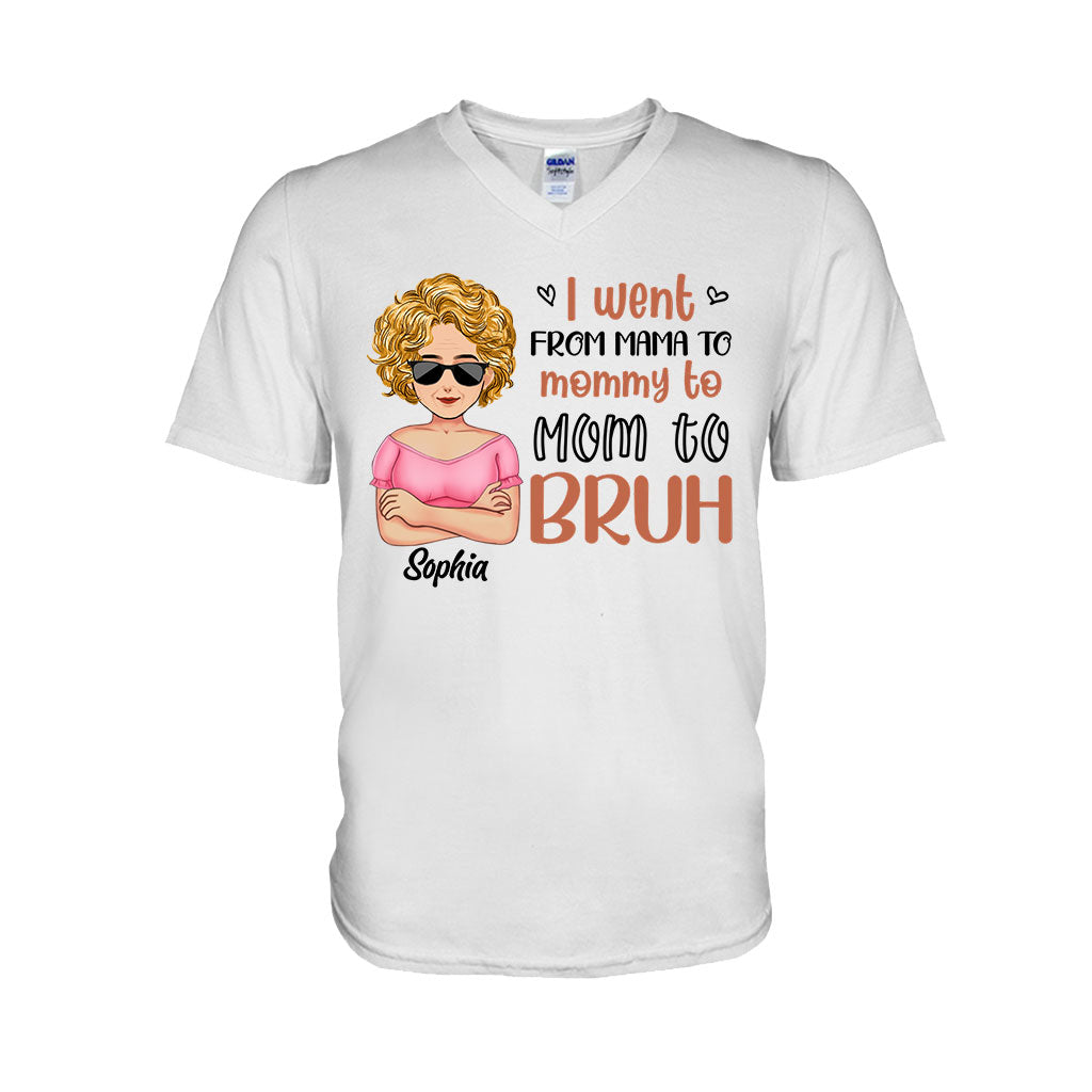 I Went From Mommy To Bruh - Personalized Mother's Day Mother T-shirt and Hoodie