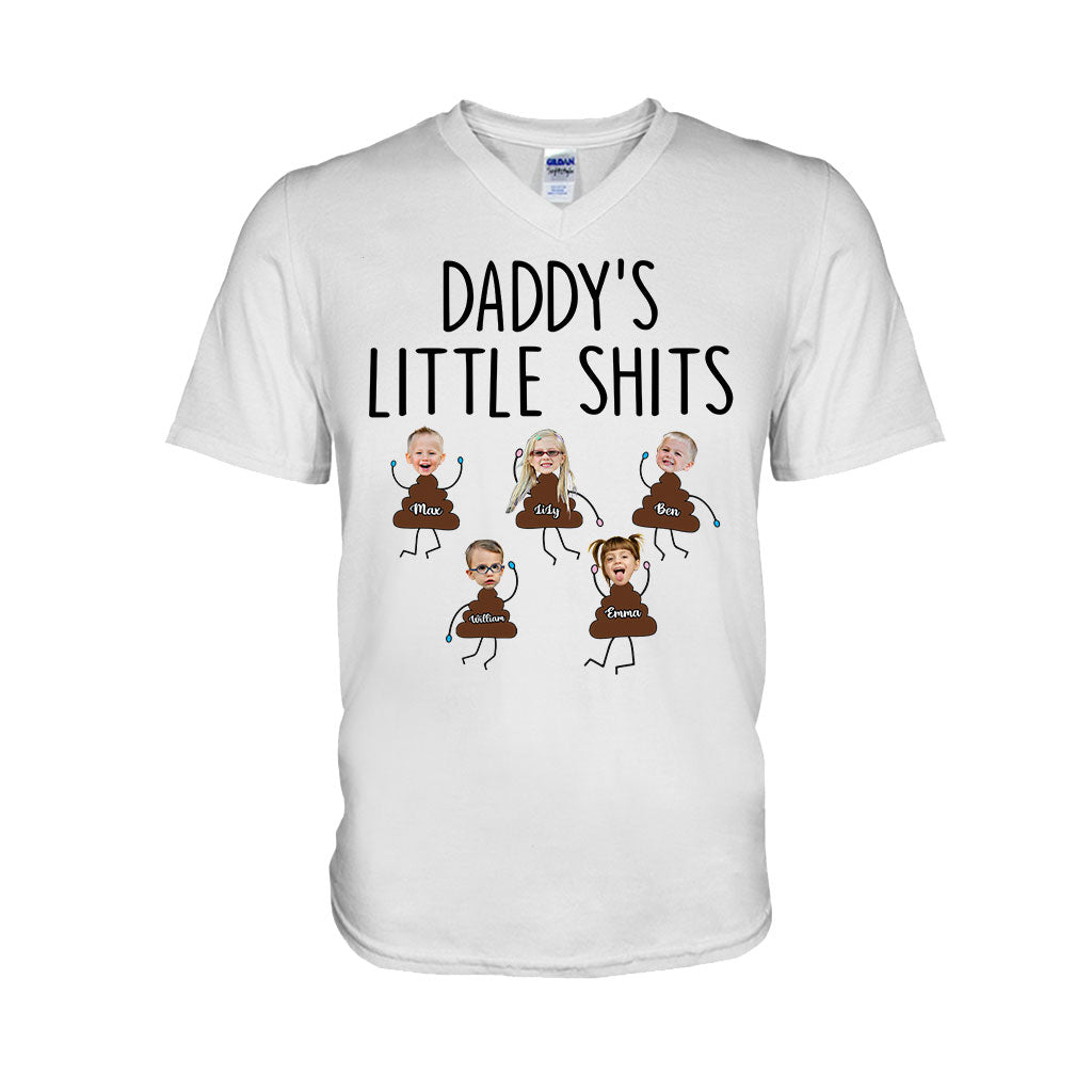 Daddy's Little Shits - Personalized Father's Day Father T-shirt and Hoodie