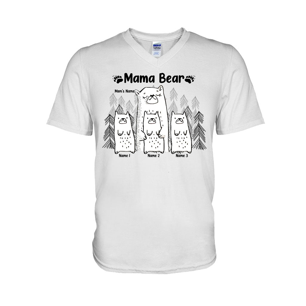 Mama Bear - Personalized Mother's day Mother T-shirt And Hoodie