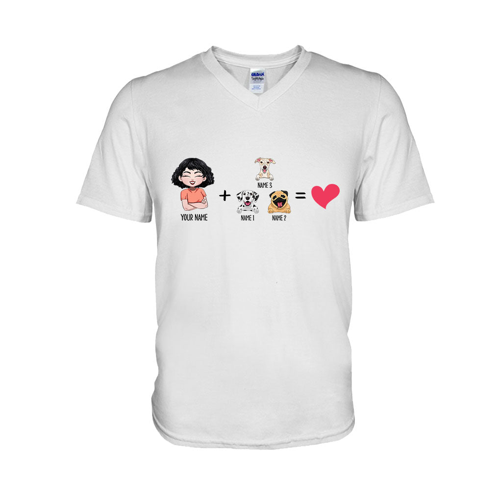 Me With The Dogs - Personalized Dog T-shirt and Hoodie