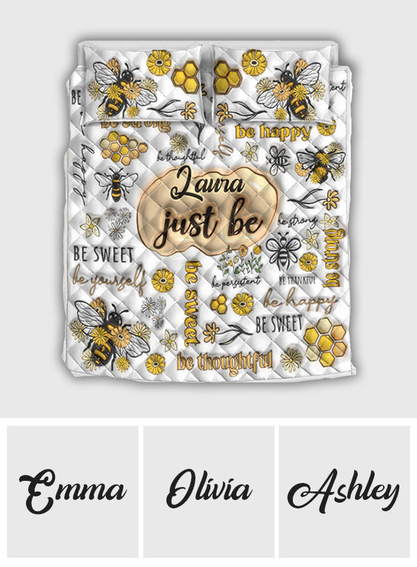 Just Bee Happy - Personalized Quilt Set