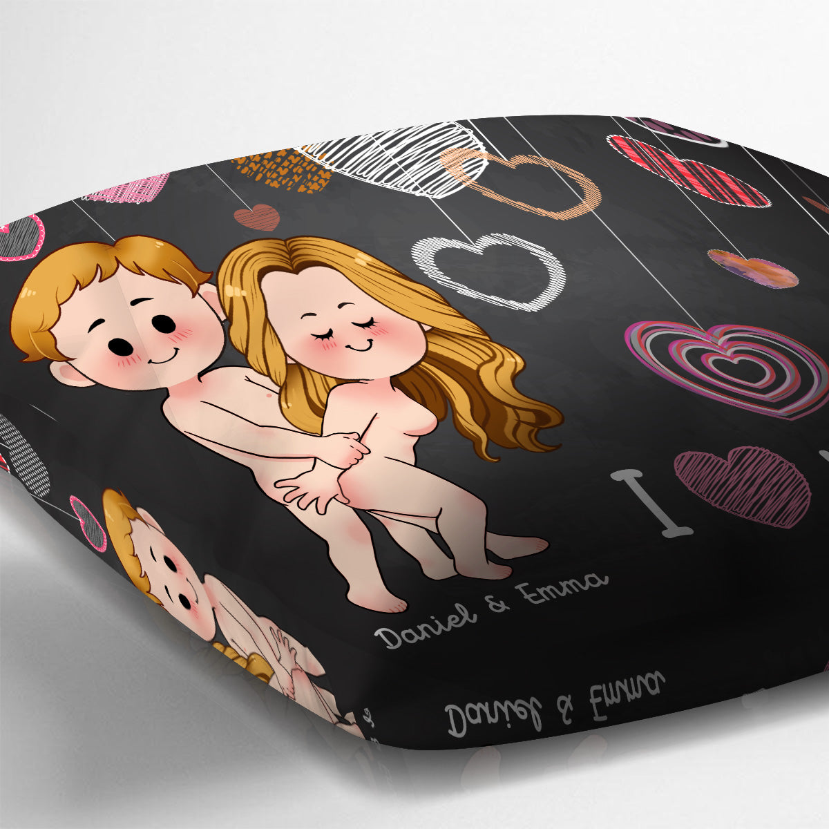 I Love Seing You Naked - Personalized Couple Throw Pillow