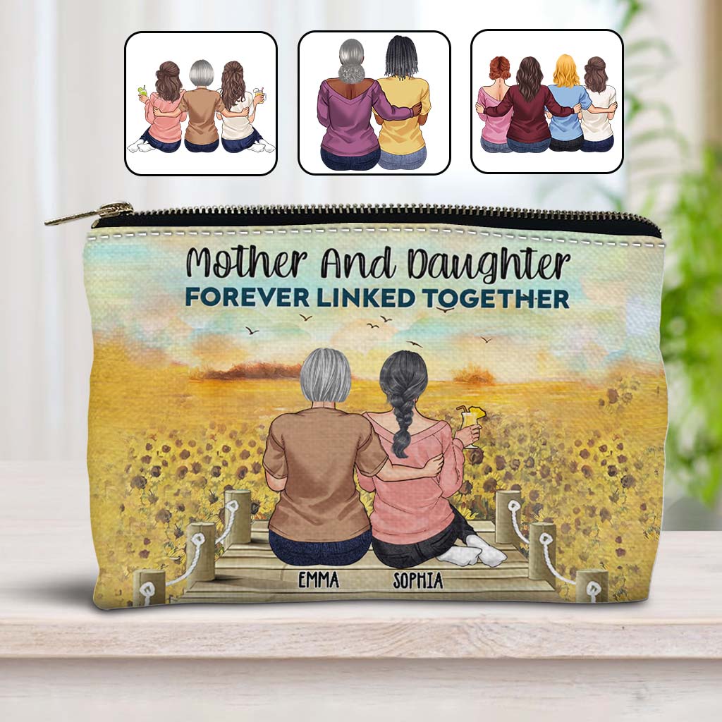 Discover Mother And Daughters - Personalized Mother Makeup Bag - Gift For Mom & Daughter