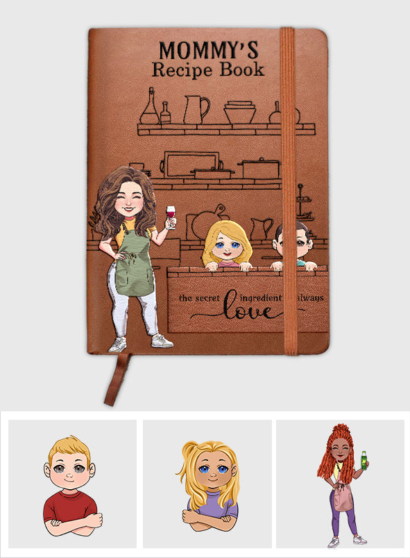 Mom's/ Grandma's/ Alice's... Recipe Book - Personalized Mother Leather Journal