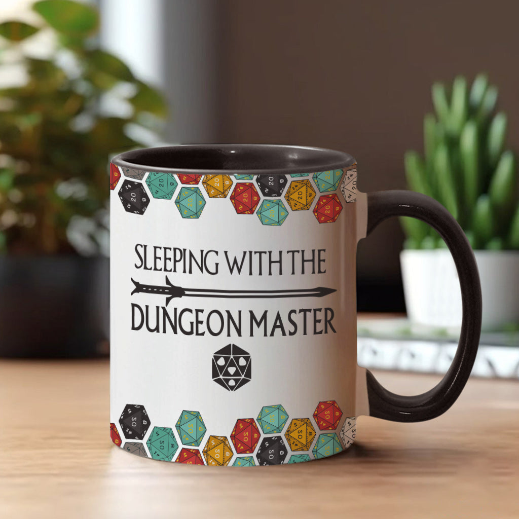 Sleeping With The DM - Personalized RPG Accent Mug