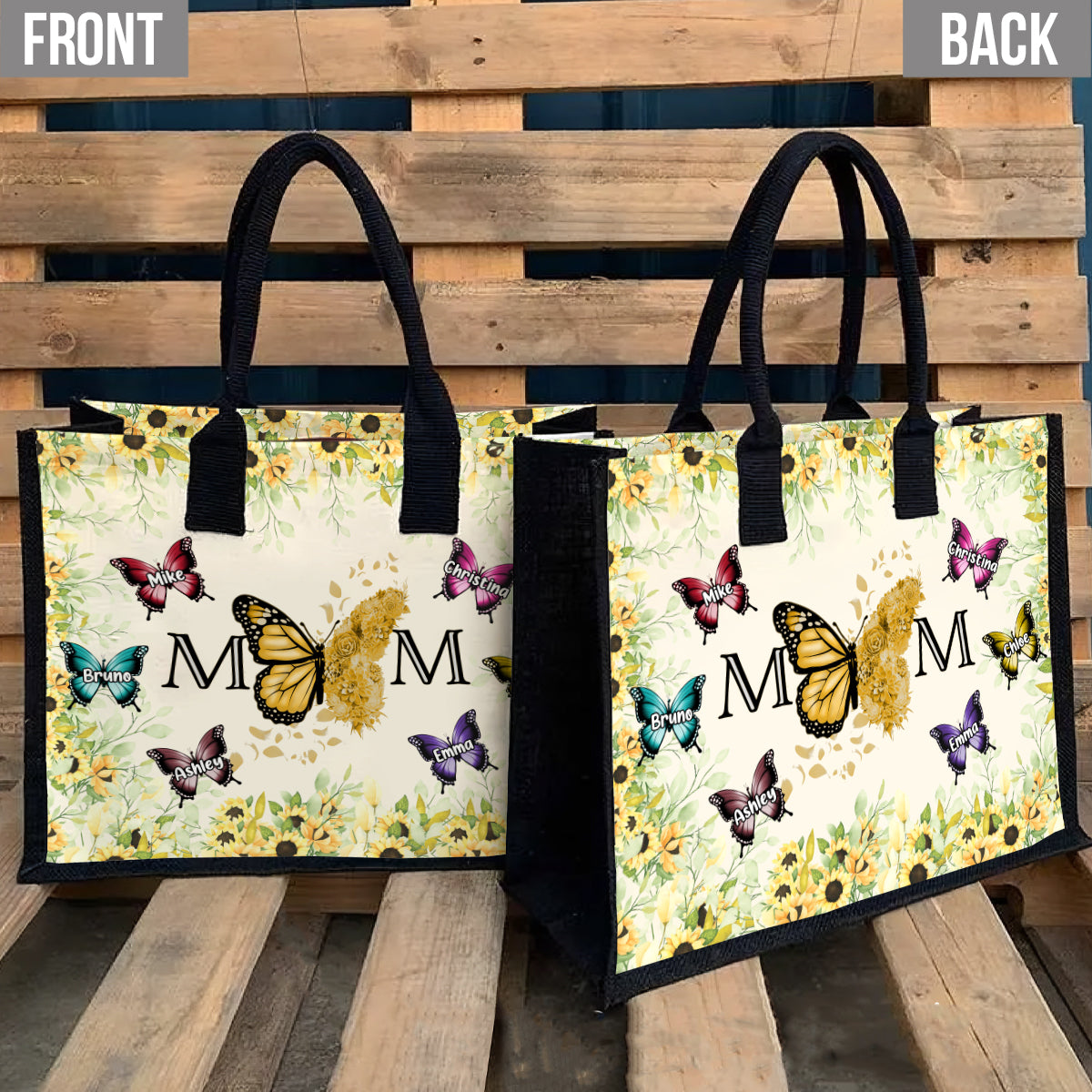 Best Mom Ever - Personalized Mother Canvas Tote Bag