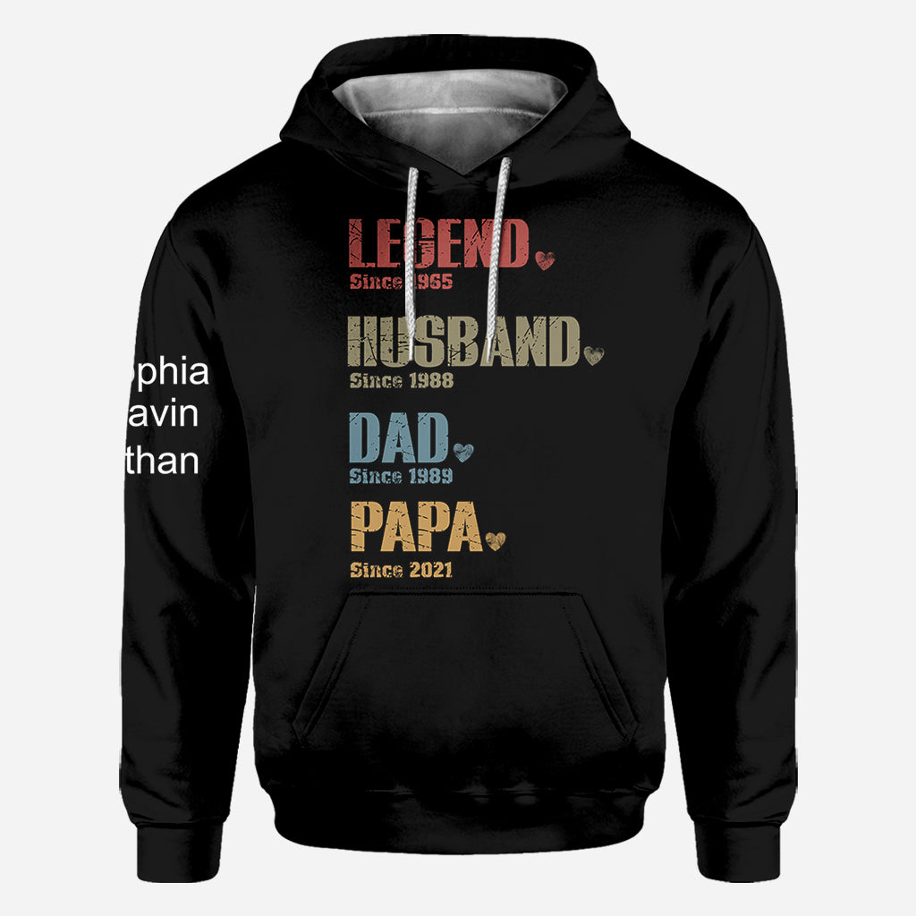 Legend Dad - Personalized Father All Over Shirt