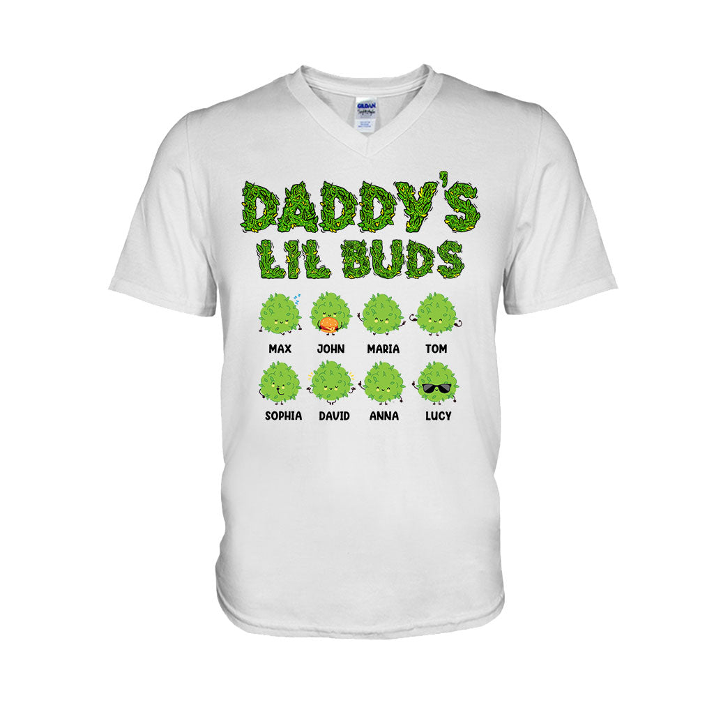 Daddy's Lil Buds - Personalized Weed T-shirt And Hoodie