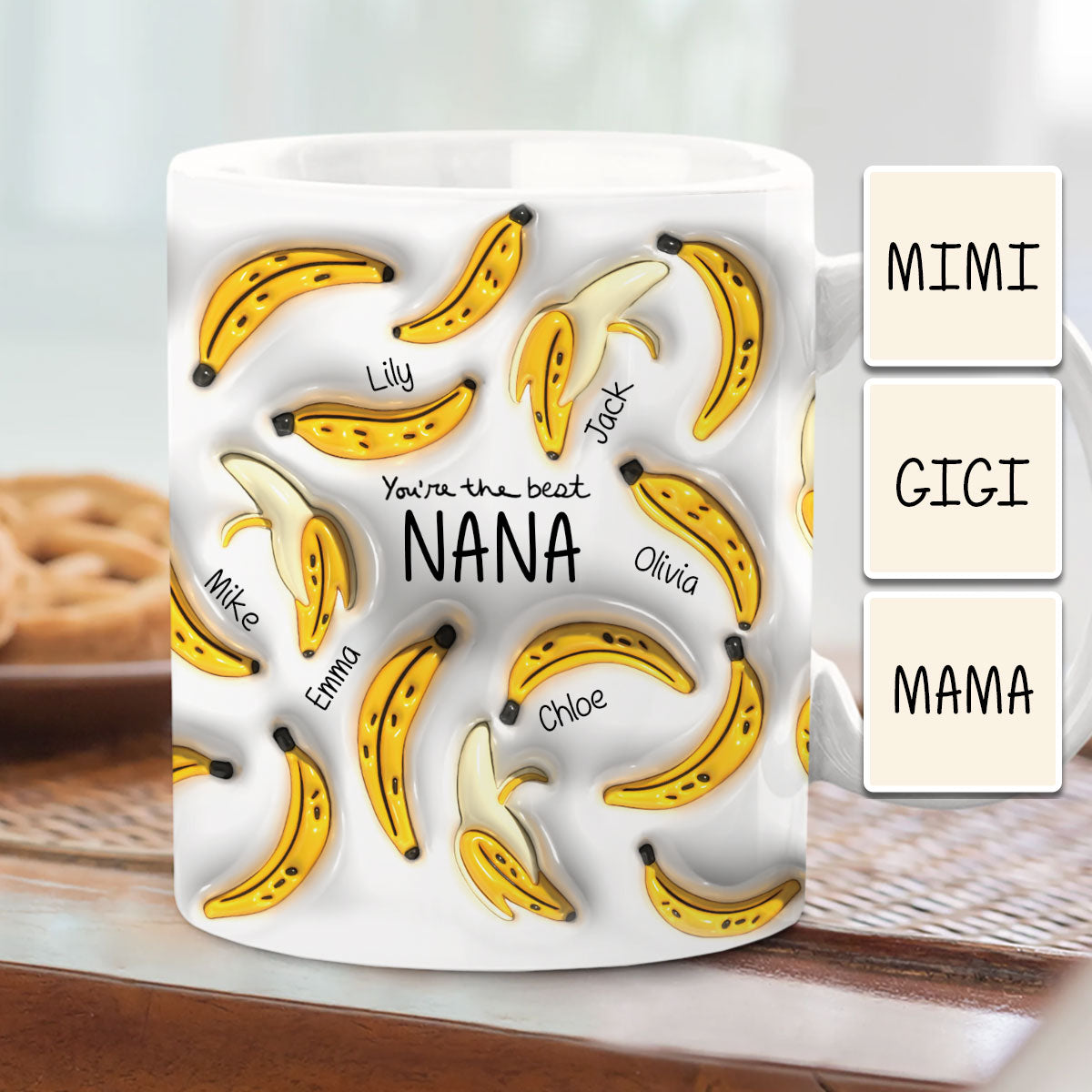 Discover You're The Best Nana Banana - Personalized Grandma Mug