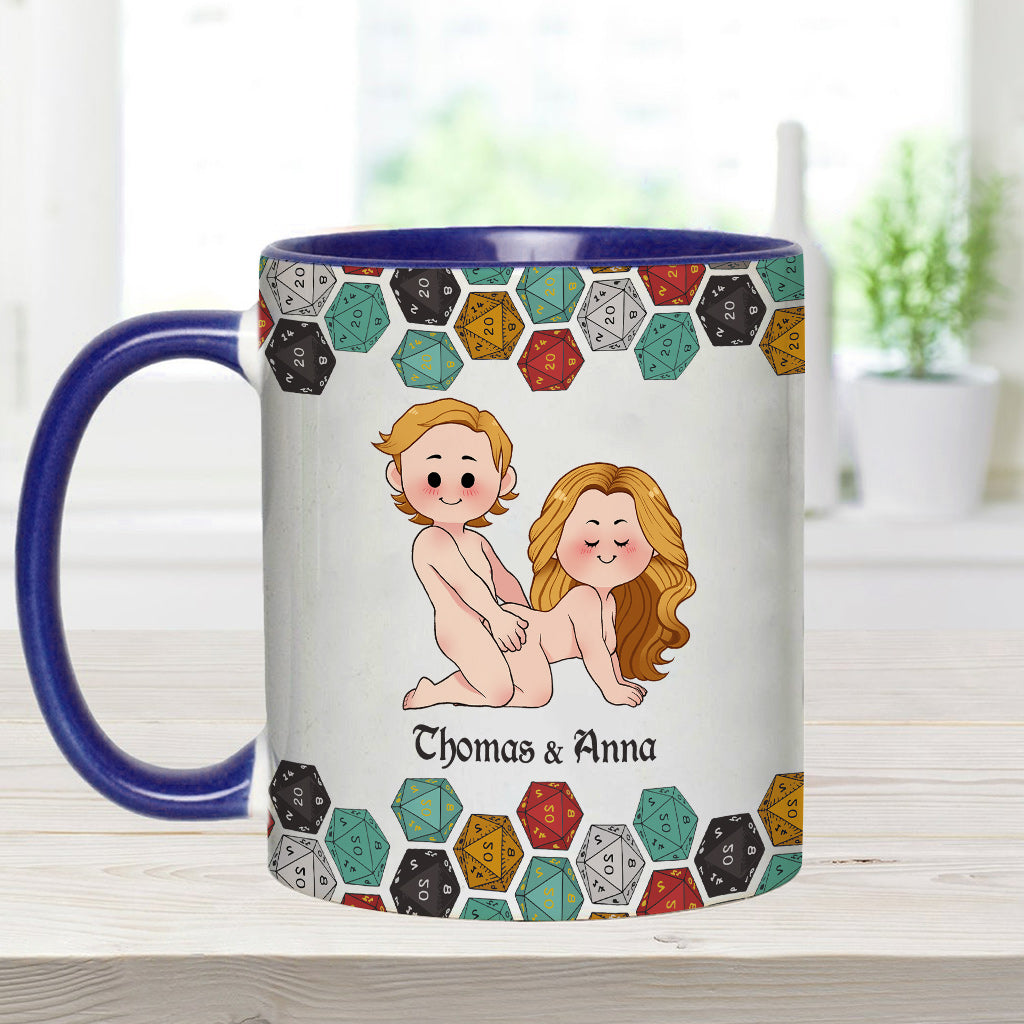 Sleeping With The DM - Personalized RPG Accent Mug