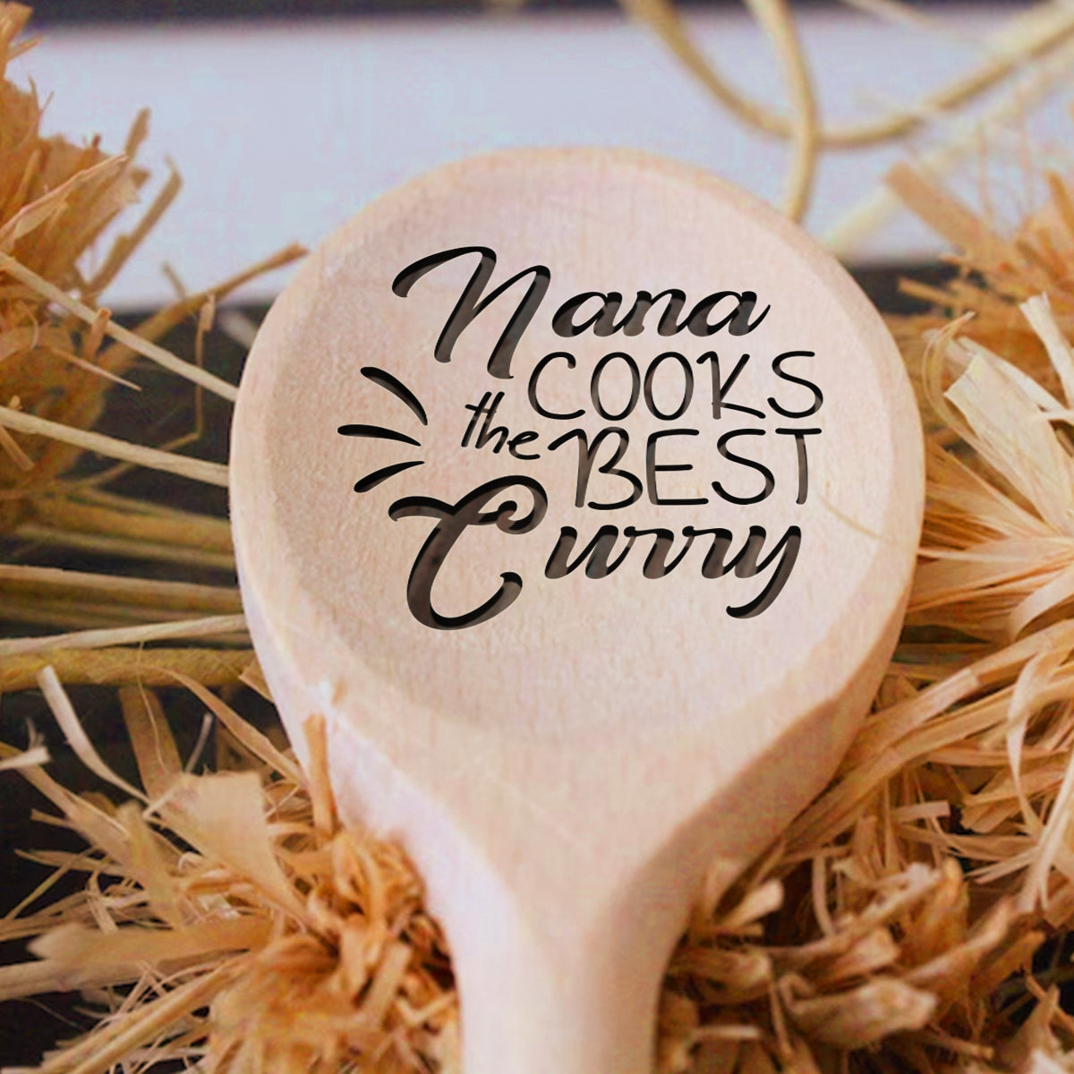 Mom/ Nana/ Mama... Cooks The Best Food - Personalized Mother Wooden Spoon