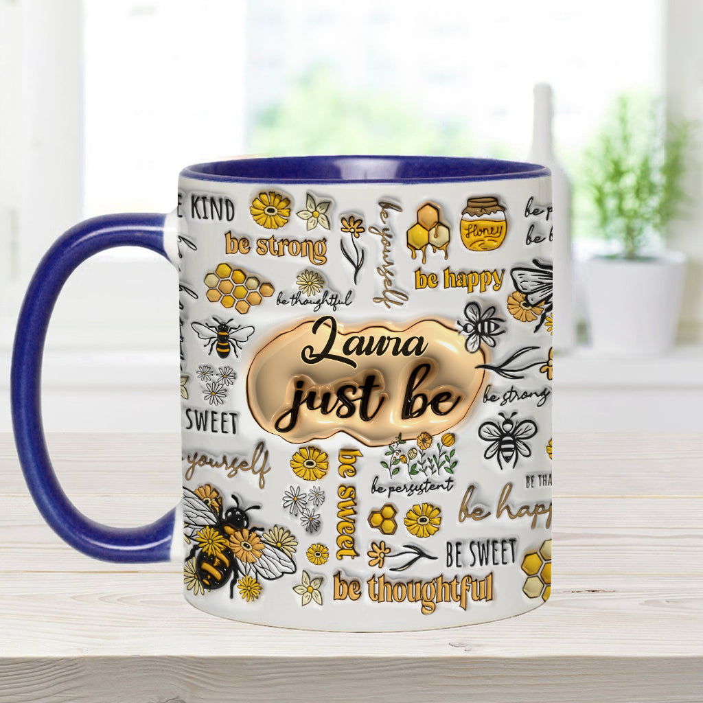 Just Bee Happy - Personalized Accent Mug