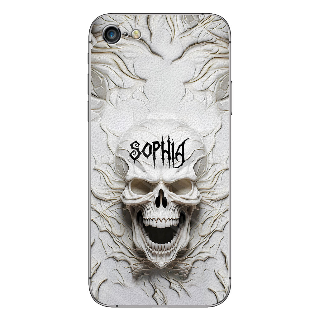 Beautiful White Skeleton - Personalized Skull Phone Case
