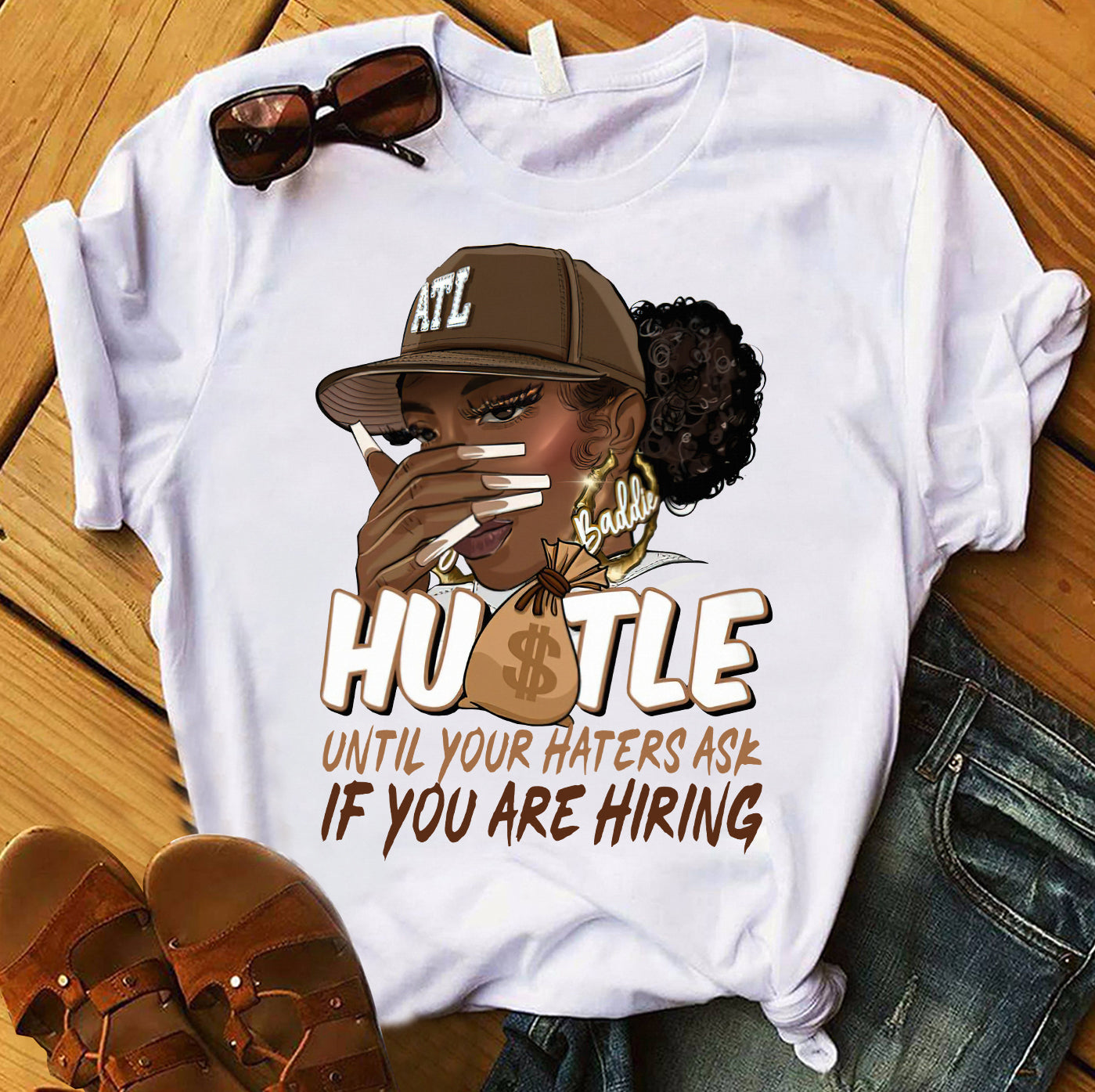 Hustle - African American T-shirt And Hoodie