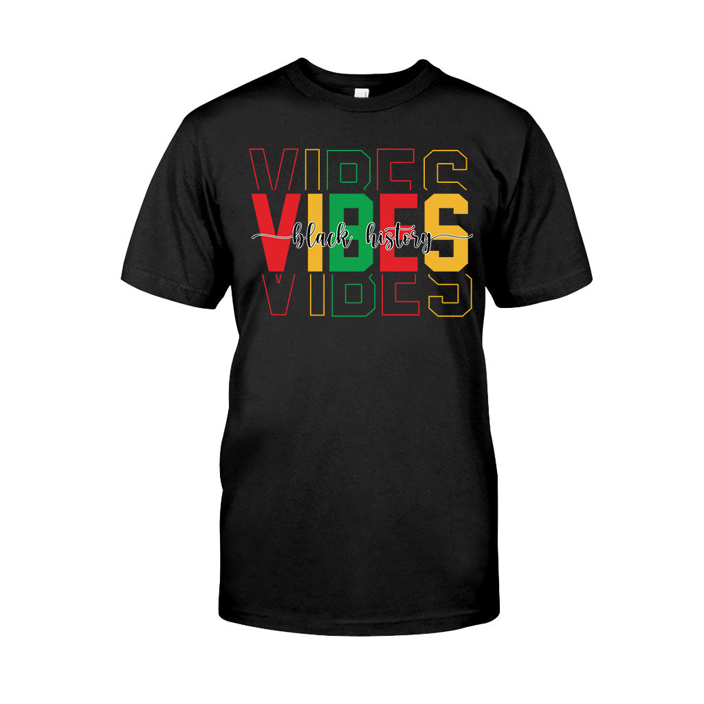 Black History Vibes - Personalized African American T-shirt And Hoodie